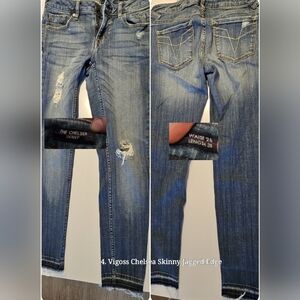 Vigoss Chelsea Skinny Jagged Hem Jeans